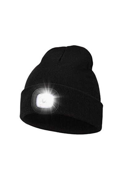 Choice black Unisex LED Knitted Beanie Hat | USB Rechargeable Headlamp Winter...
