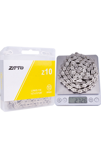 ZTTO Silver-SL MTB Road 10 Speed Bike Chain Silver Gold Rainbow SL SLR 10s Bi...