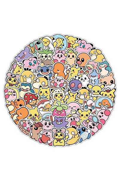 Miniso 100 قطعة أو 50/100 قطعة من ملصقات بوكيمون أنمي كاواي، ملصقات بيكاتشو، ...