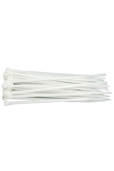 Other Plastic headbands 370x4.8 100 pcs white 73886 VOREL