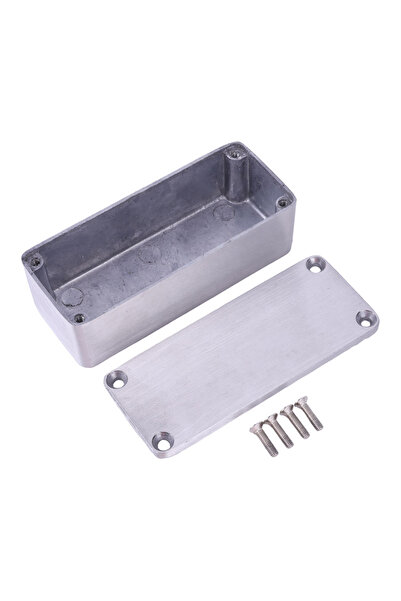 ALLOYSEED Silver 1590A Style Pedal Enclosure Effects Pedal Stomp Box Enclosur...