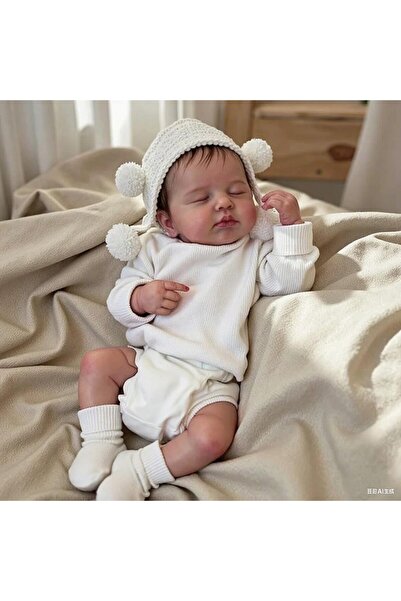 Choice دمية لولو بيضاء 50 سم، دمية طفل حديث الولادة واقعية 49 سم، دمية طفل حد...
