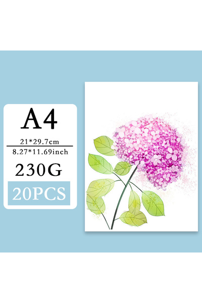 Choice A4 230G 20PCS A4 180 230 300G 20/50PCS White Cardboard Paper DIY Handm...