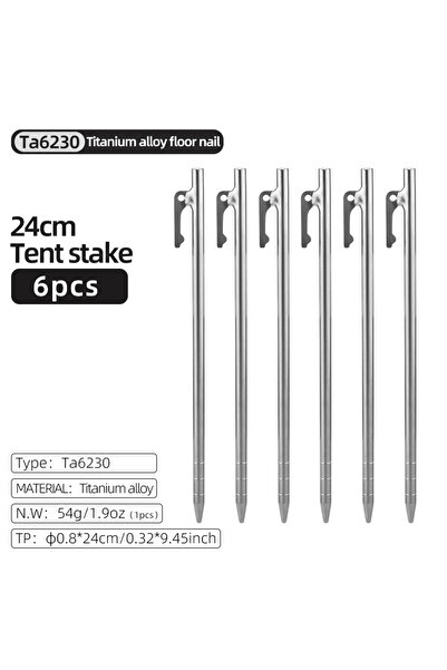 Choice 6 قطع من أوتاد خيمة Tiartisan المصنوعة من سبائك التيتانيوم شديدة التحم...
