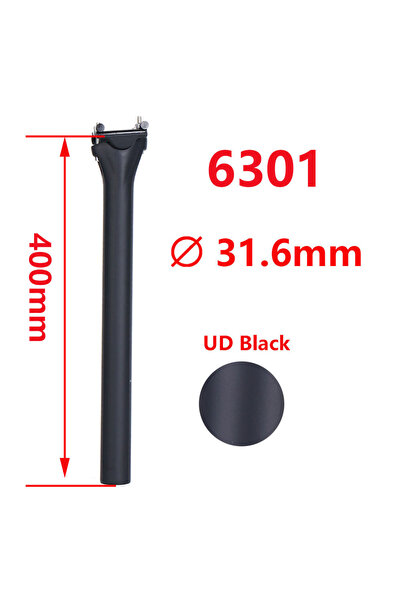 Choice4 عمود مقعد دراجة جبلية/طرقية من ألياف الكربون ELITA ONE، مقاس 31.6 × 4...