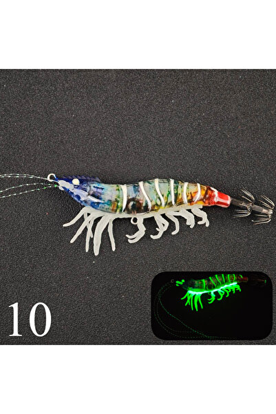 Choice قطعة واحدة - طعم صيد - 10 قطع، طعم صيد روبيان متوهج، طعم صيد روبيان قا...