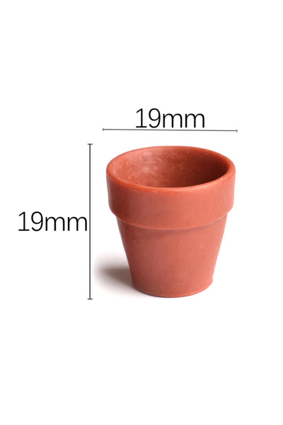 Choice A1 10 قطع من أثاث محاكاة نموذج أصيص الزهور المصغر لتزيين بيت الدمى