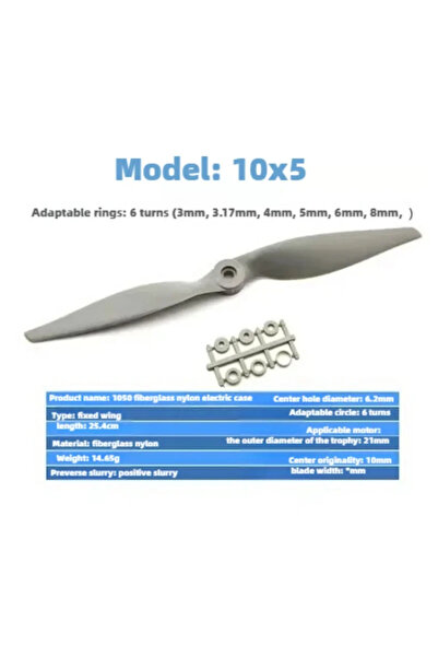 Choice 10X5 Forward oar Genuine Gemfan RC Propellers Set for Model Airplane -...