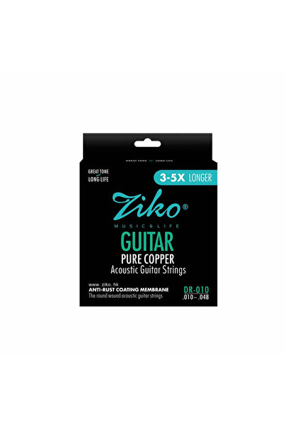 Choice DR-010 ZIKO Acoustic Guitar String Red per Coated DR-010 DR-011 DR-012...