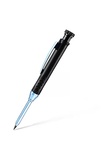 Choice قلم رصاص ميكانيكي أسود مقاس 2.8 مم مع مبراة لأعمال النجارة والبناء