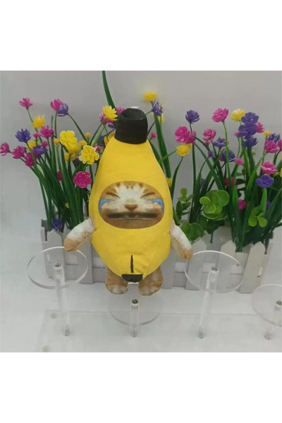 Choice 17cm Cry 18cm Banana Cat Doll Keychain Crying Happy Banana Cat Plush P...