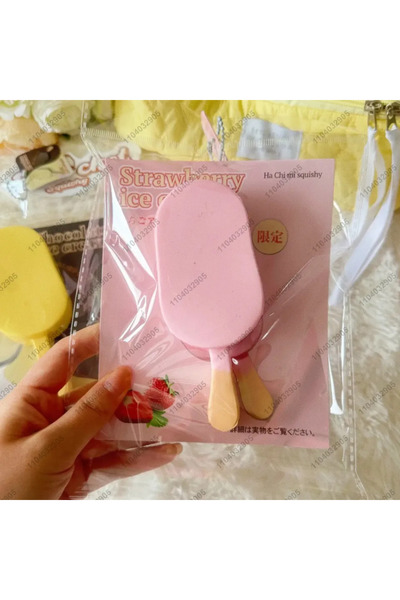 Choice1 لعبة إسفنجية على شكل مصاصة فراولة وآيس كريم شوكولاتة، لعبة ضغط لتخفيف...