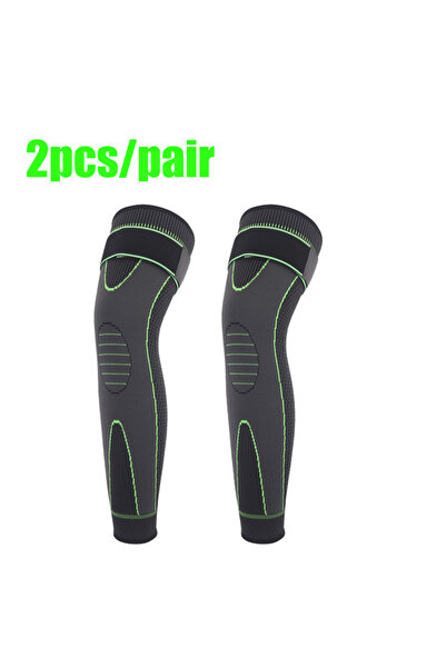 Choice1 Green-2pcs 1/2 Pcs Compression Knee Pads Support Lengthen Stripe Spor...