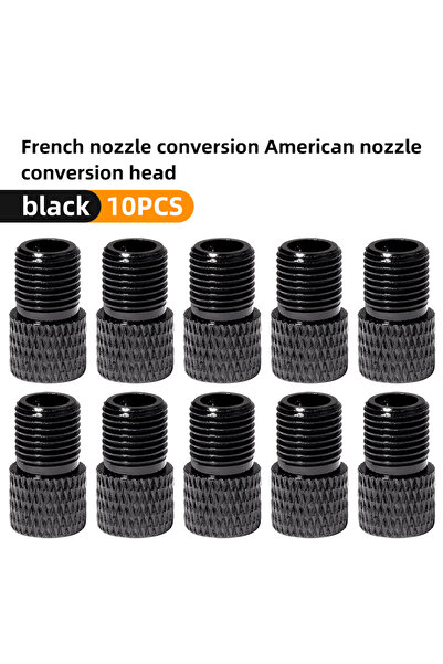 Choice محول صمام دراجة من سبائك الألومنيوم CNC أسود اللون، 10 قطع، من VXM، لت...