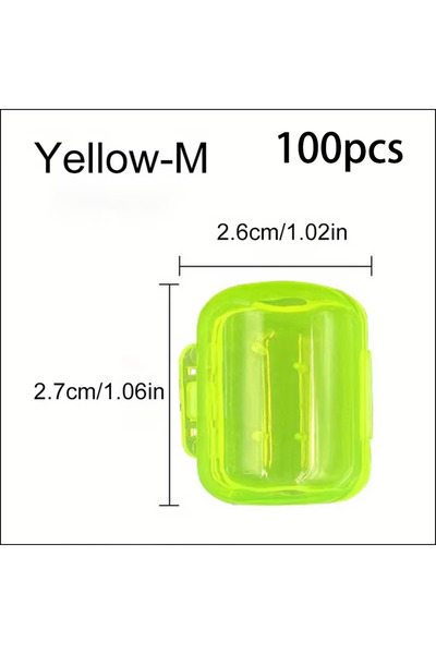 Choice غطاء حماية خطافات صيد الحبار من أكيبيك، 100 قطعة، أصفر-متوسط-، لحماية ...