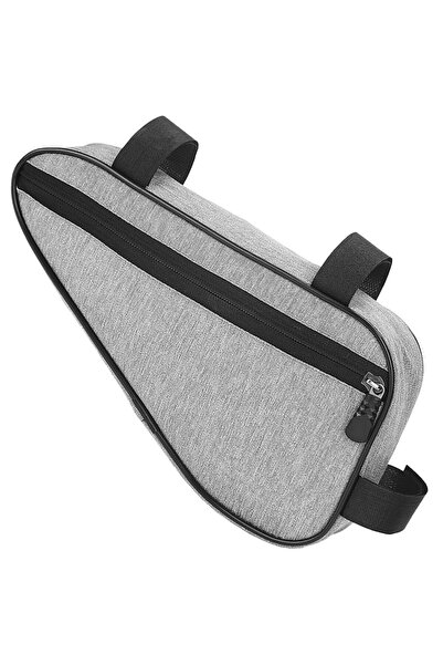 Choice Light Grey Bicycle Triangle Bag Bicycle Frame Front Tube Bag Quick Rel...