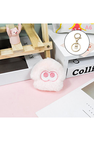 Choice سلسلة مفاتيح من القطيفة على شكل سبلاتون إنكلينج من A6 أنمي برتقالي أحم...