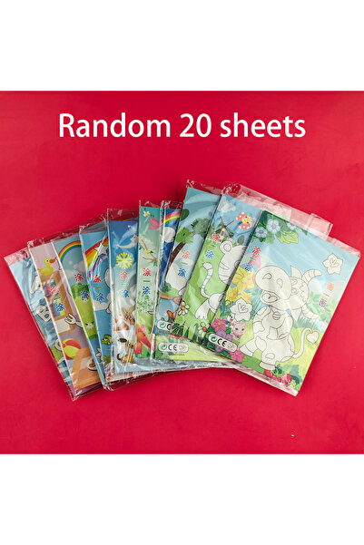 Choice ٢٠ ورقة عشوائية من ملصقات ثلاثية الأبعاد للأطفال، مجموعة رسم إبداعية م...