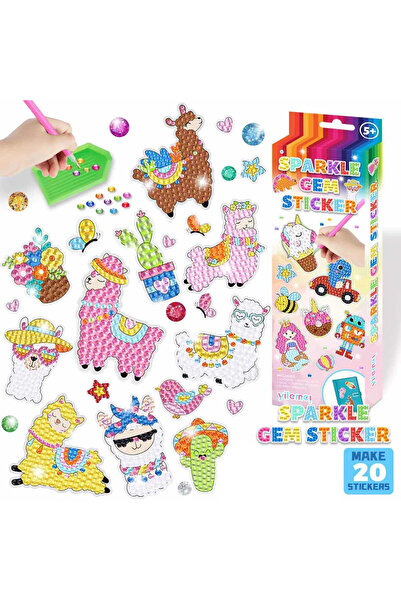 Choice4 مجموعة ملصقات الرسم الماسي خماسية الأبعاد عالية الجودة للأطفال، مصنوع...