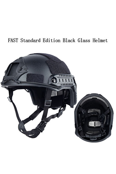 Choice8 خوذة تكتيكية سوداء من طراز MH FAST، مزودة بنظام تعليق ويندي، وزنها 1....