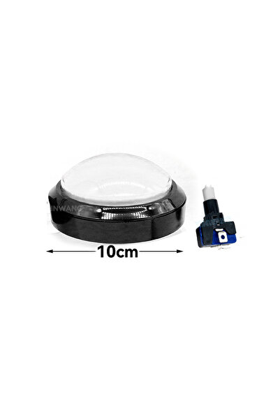 Choice WHITE 1 Piece Big Dome Push Button 100mm Round 12v Illuminated Led For...