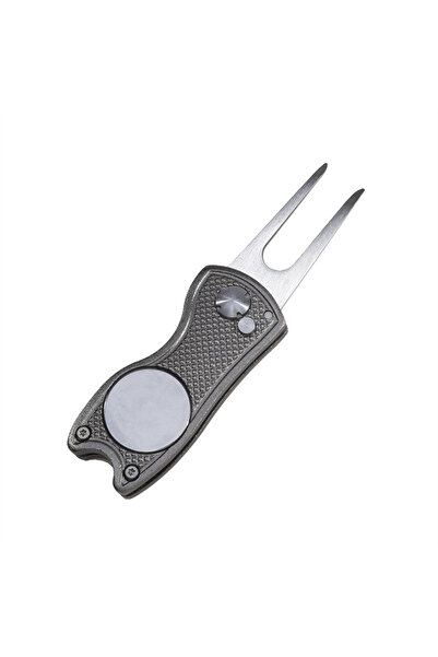 Choice grey 1/2pc Foldable Golf Divot Repair Tool with Golf Ball Tool Pitch G...