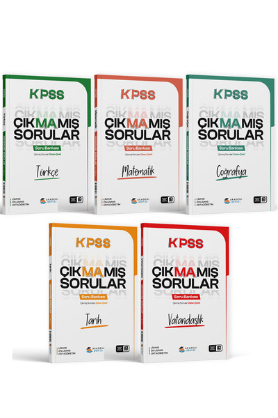 Yayın Denizi Yayınları Akademi Denizi KPSS Türkçe Matematik Coğrafya Tarih Va...