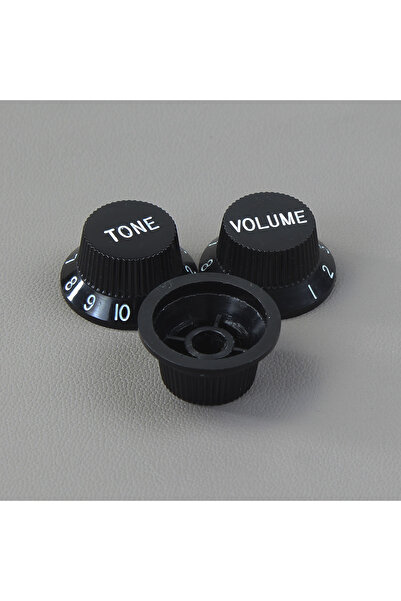 Choice black FLEOR 3PCS/Set 24-Splines Knobs ST Guitar Knobs 2-Tone 1-Volume ...