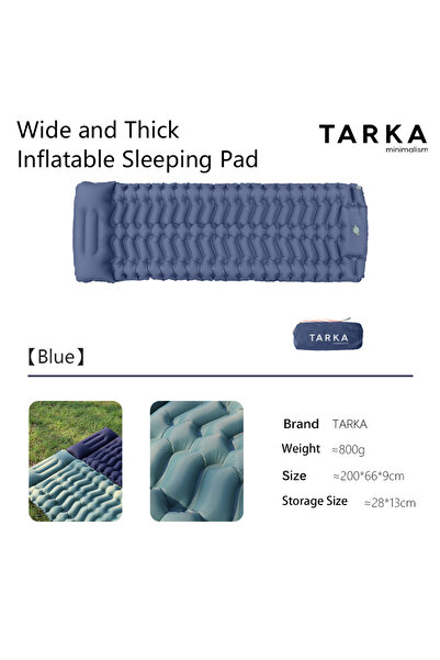 Choice Blue TARKA Large Size Camping Air Mattress 200x66cm/78x25in, Self-Infl...