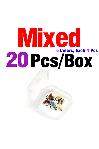 Choice مجموعة متنوعة من 20 قطعة من ذباب المنزل السيليكوني الواقعي، طُعم حشرات...