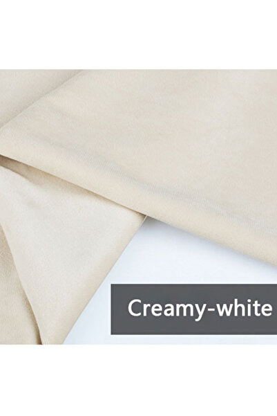 Choice قماش مخملي أبيض كريمي، 1 متر × 150 سم، متوفر بـ 14 لونًا (1/3/5 متر)، ...