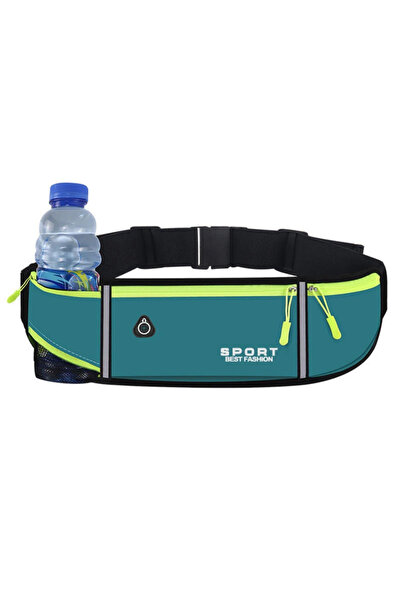 Choice حقيبة خصر رياضية زرقاء اللون مزودة بحافظة هاتف للجري والجري، مناسبة لل...