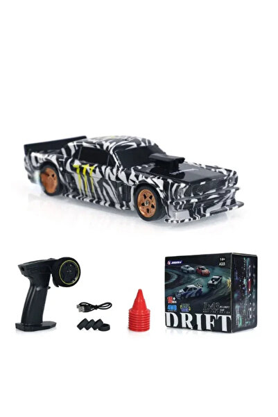 Choice سيارة دريفت سوداء تعمل بالتحكم عن بعد بتردد 2.4 جيجا هرتز، بمقياس 1/43...