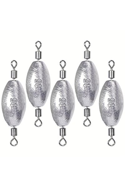 Choice 5 قطع من أوزان صيد الأسماك (15 غرامًا)، أوزان سحب، أوزان دوارة سريعة، ...