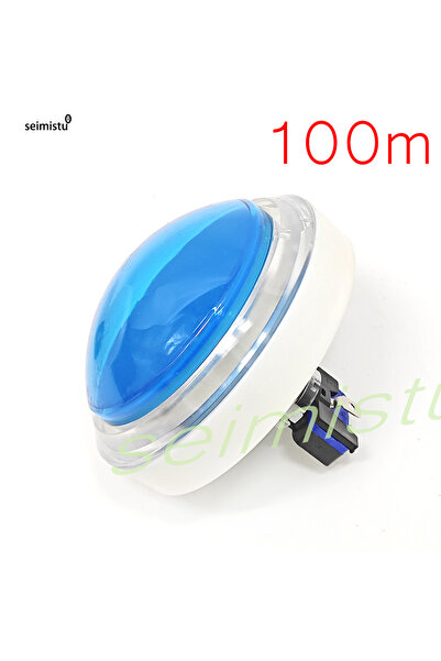 Choice 1pcs blue 100mm Arcade Big Push Button Illuminated Led Answerer Switch...