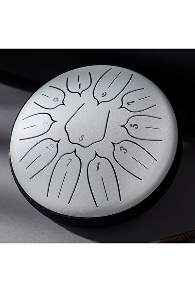 Choice طبلة لسان فولاذية بيضاء من نوع HLURU Glucophone، مقاس 6 بوصات، 11 نغمة...