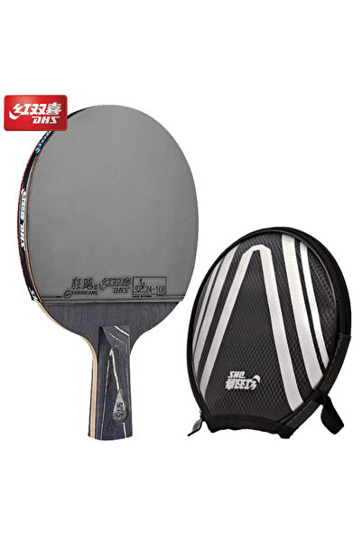 Choice Pen-hold CS DHS DIAMOND Black 7-Ply Table Tennis Racket with Hurricane...