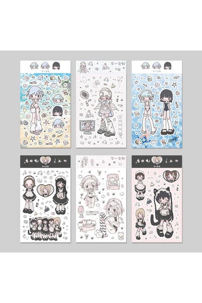 Choice1 ALL 6Pcs 1/6 Pcs KeYi Original K-On! Maid Costume Cosplay Original Ch...