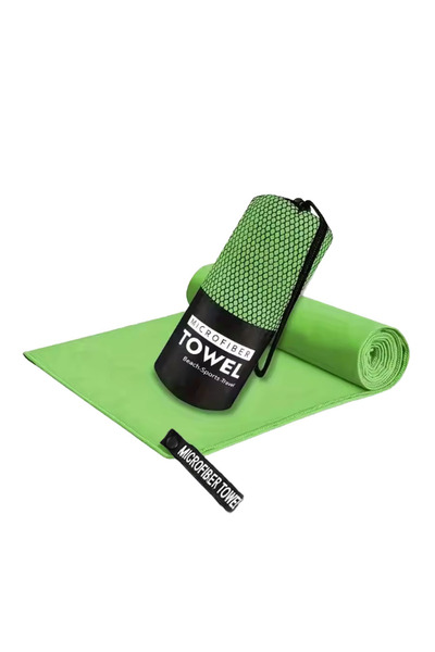 Choice 38x38cm Fluorescent green 1-pc Microfiber Travel Towel, Quick Dry Towe...