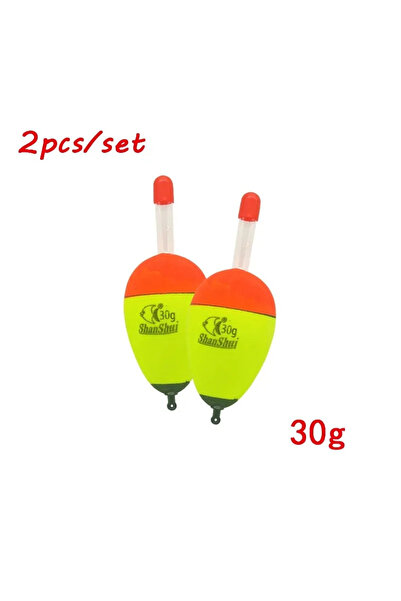 Choice قطعتان صفراوين 30 غرام 2/10 قطع عوامة صيد ليلية مضيئة من مادة EVA، مصن...