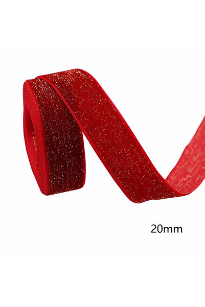 Choice 5yards 20mm wide 5 Yards Christmas Plush Ribbon New Year Red Ribbon Bo...