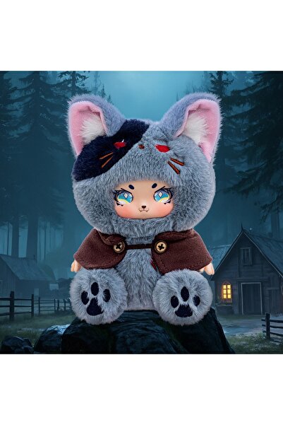 Choice6 دمية ذئب غامضة بحجم 14 سم - صندوق مفاجآت - لعبة تقمص أدوار ليلية مع م...