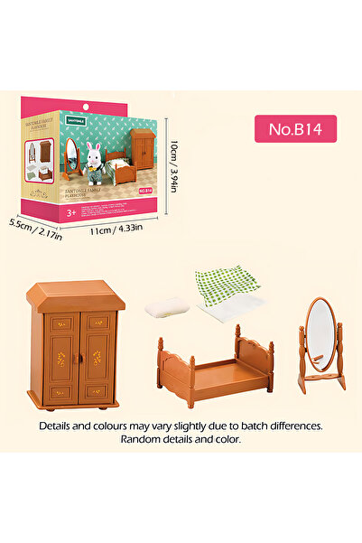 Choice B02 1:12 أثاث بيت الدمية العائلي في الغابة بيت الدمية المصغر من مونتيس...