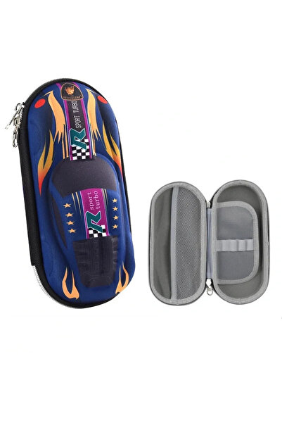 Choice مقلمة سيارة سباق ثلاثية الأبعاد من سي إي بين، لون أزرق ياقوتي، برسومات...