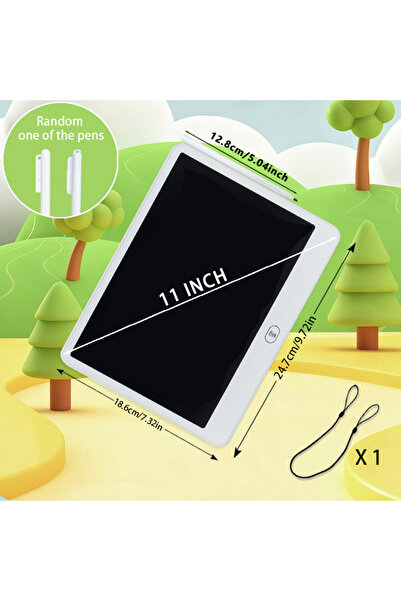 Choice 11 inch white 11/13/16 Inch Kids Chalkboard LCD Writing Board Tablet D...