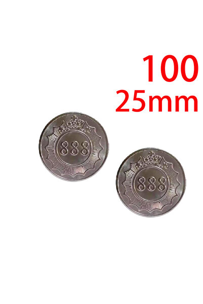 Choice 100 قطعة من العملات المعدنية المصنوعة من الفولاذ المقاوم للصدأ، مقاس 2...