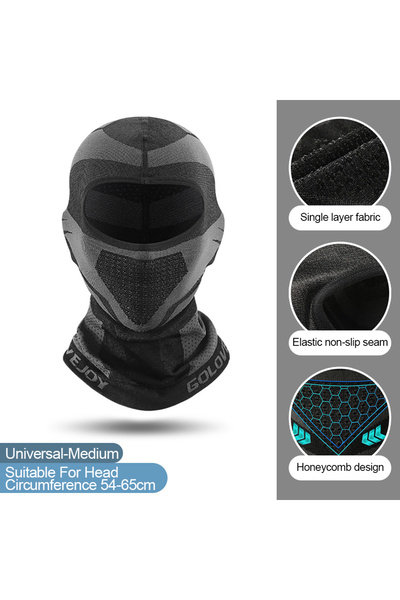choice2 DTJ02 Black GTUBIKE Thermal Motorcycle Riding Face Mask Balaclava Hea...