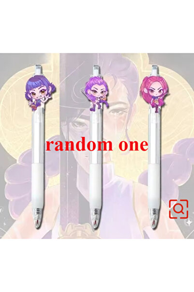 Choice قلم أسود من مجموعة K-pop Demon Hunters، عدد 1 أو 3، بتصميم طالب يؤدي ا...