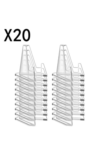 Choice 20Pcs 30-1PCS Triangular Card Display Stand Mini Acrylic Idol Photo Pi...