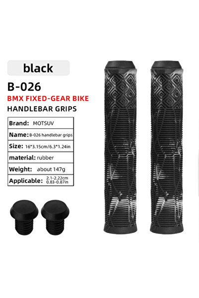 Choice مقابض دراجة سوداء مقاس 160 مم، مقابض دراجة مانعة للانزلاق، مقابض دراجة...